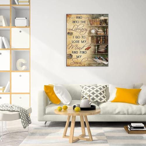 WUSARPLY Inspirational Bookshelf Diamond Painting Kits for Beginner Adults - color: YA004
