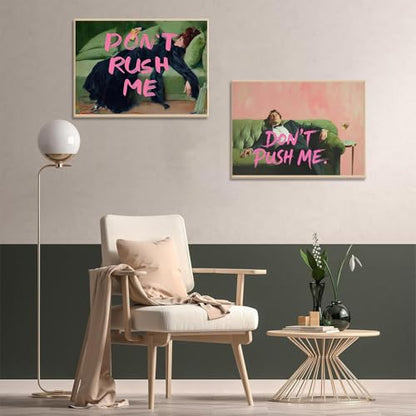 LILEIDECO 2-Pack Diamond Painting Kit, Retro Female and Men Painting Art Beginner DIY Round 5D Paint Tape Diamond Picture Gem Full Drill Diamond Dot Crystal Kit Home Wall Decoration Gift 16x12inch - color: BL33-1-2