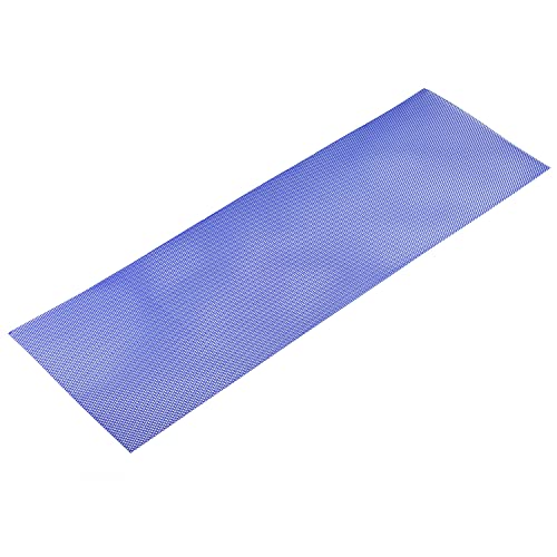 AggAuto Universal 40"x13" Car Grill Mesh 4x8mm Rhombic Hole Blue | Aluminum Alloy Automotive Grille Insert Bumper, One of the Most Multifunctional Shape Grids 100x33cm - size: 4x8mm Rhombus - Blue
