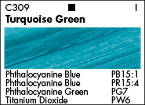 Grumbacher Academy Acrylic Paint, Gloss, 90ml/3 oz Metal Tube, Turquoise Green - color: Turquoise Green, size: 3 Fl Oz (Pack of 1)