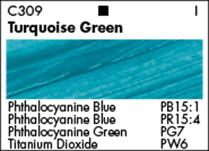 Grumbacher Academy Acrylic Paint, Gloss, 90ml/3 oz Metal Tube, Turquoise Green - color: Turquoise Green, size: 3 Fl Oz (Pack of 1)