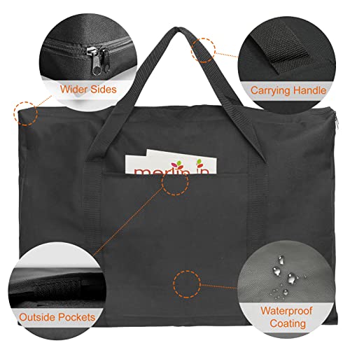 Cupohus 19" x 25" Lightweight Art Portfolio Bag (Edition 2.0) with Outer Pockets and Handle, Student Carry Transport Storage Bag for 18" x 24" Artworks - size: 19" x 25" x 4"