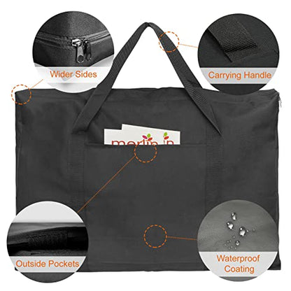 Cupohus 25" x 37" Lightweight Art Portfolio Bag (Edition 2.0) with Outer Pockets and Handle, Student Carry Transport Storage Bag for 24" x 36" Artworks - size: 25" x 37" x 4"