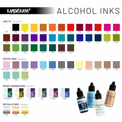 Alcohol Ink Set with Alcohol Ink Paper