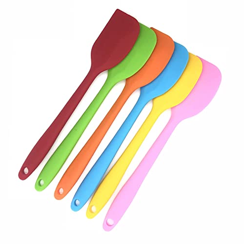 6 Pcs Silicone Spatulas, Small Rubber Spatula 8.3 inch | Heat Resistant Non-Stick Flexible Scrapers Baking Mixing Tool