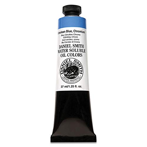 Daniel Smith Water Soluble Oil Color Paint, 37ml Tube, Cerulean Blue, Chromium, 284390021 - color: Cerulean Blue/Chromium
