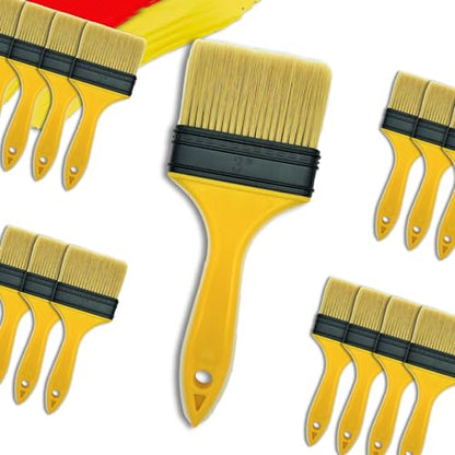 Not Chip Brush, Paint Brushes for Walls 3 inch 14 Pack, S.Chip Brush Never Lose Bristles - Small Package, 100% Plastic, for Paint, Glues, Stains and Completely Recyclable | Paint Brushes for Walls, 100% Plastic, for Paint, Glues, Stains and Single materia