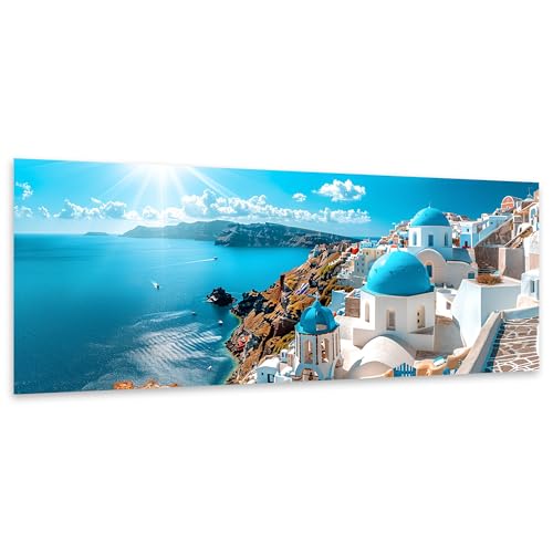 Ginfonr Large Diamond Art Kits for Adults, Coastal Town Diamond Painting for Adults, Diamond Art Landscape Full Drill, Diamond Art Kits Rhinestone Craft for Home Wall Decor 31.5 x 11.81 inch - color: Seaside Scenery