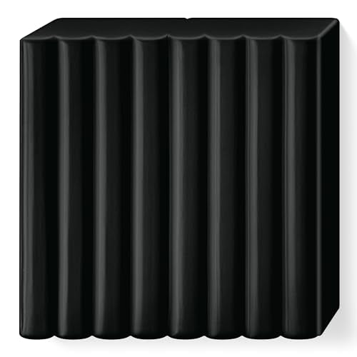 Staedtler FIMO Soft Polymer Clay - -Oven Bake Clay for Jewelry, Sculpting, Crafting, Black 8020-9 - color: black, size: 57 g (Pack of 1)