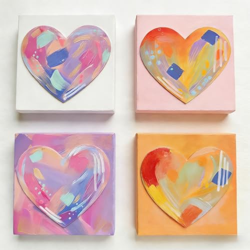 AUREUO Mini Stretched Canvas - 3x3 Inch/24 Pack - 2/5 Inch Profile Tiny Square Canvas Boards for Painting - Art Gift Set Bulk Pack Canvases for Acrylic Halloween Painting & Craft - size: 3"x3"