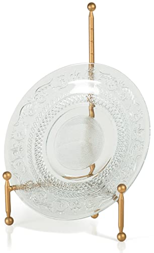 Red Co. Decorative Tripod Plate Stand and Art Holder Easel in Gold Finish - 14" h - color: Gold, size: Height - 14"