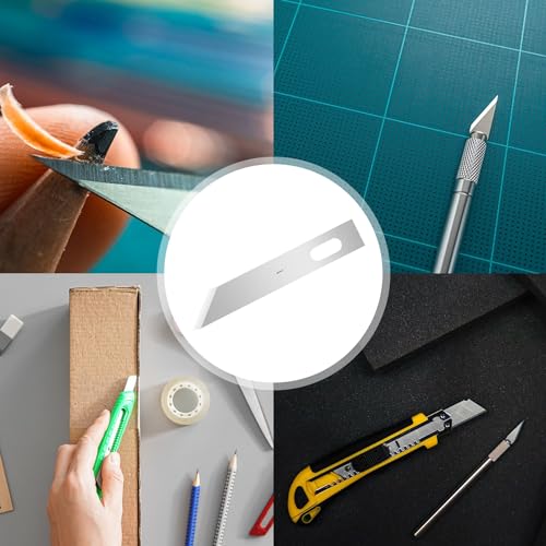 120 Pcs Exacto Knife Blades, #1 High Carbon Steel Hobby Knife Blade Refills Hobby Knife Replacement Blades for Craft, Scrapbooking, Stencil - size: #1
