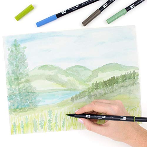 Tombow ABT Dual Brush Pen set of 10, LANDSCAPE