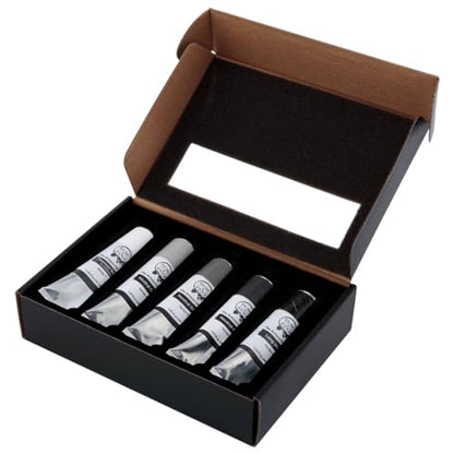 Tusc & Pine Artist Oil Paint - 40 ml Set of 5 - Greys - Non-Yellowing, Rich & Creamy Consistency, Maximum Pigment Load, Small Batch Milled Oil Paints Developed for Professional Artists - color: Greys, size: 6.76 Fl Oz (Pack of 1)