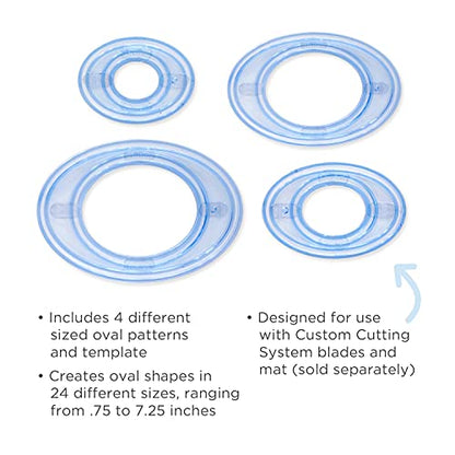Custom Cutting System Patterns by Creative Memories (Oval (Set of 4)) - size: Oval (Set of 4)