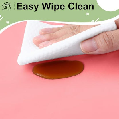 misaya 6 Packs Plastic Table Cloth Peach Disposable Tablecloth - color: Peach, size: 54" X 108"