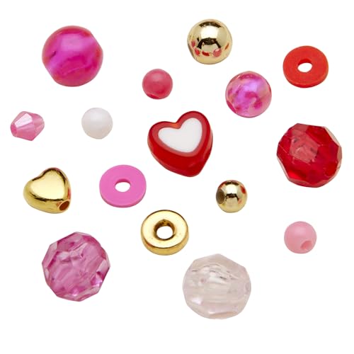 RoseArt Beaded Expressions Heart DIY Beaded Sun Catcher Craft Kit - Valentine’s Day DIY Bead Art for Kids – Design, Bead & Display Hanging Heart Frame – Jewelry-Inspired Window Decor, Ages 8+ - style: Heart