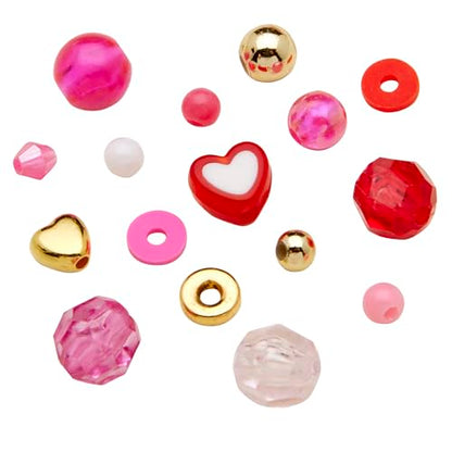 RoseArt Beaded Expressions Heart DIY Beaded Sun Catcher Craft Kit - Valentine’s Day DIY Bead Art for Kids – Design, Bead & Display Hanging Heart Frame – Jewelry-Inspired Window Decor, Ages 8+ - style: Heart