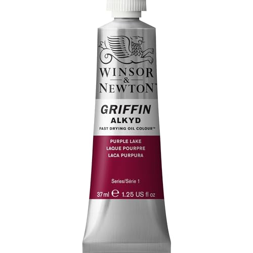 Winsor & Newton Griffin Alkyd Fast Drying Oil Paint, Purple Lake - color: Purple Lake, style: 1.25-oz Tube