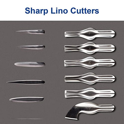 Linoleum Block Cutters - 6 Different Shaped Lino Cutters, 2 Set - style: 6 Type Blades(2 Sets)