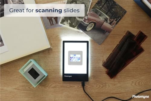 Photomyne A7 Mini Light Pad – Slide & Film Negative Scanning Viewer - style: Mini
