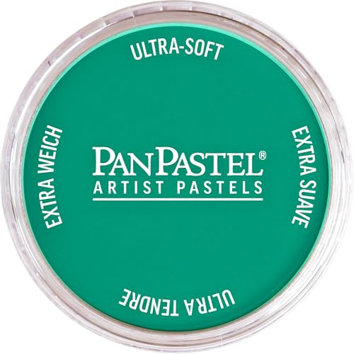 PanPastel Artist Pastels by GOLDEN, Phthalo Green, 2.44” / 62mm Pan Diameter, Professional Artist Pastels, Unique Pan Format (cake-like) - color: Phthalo Green, size: 9 ml (Pack of 1)