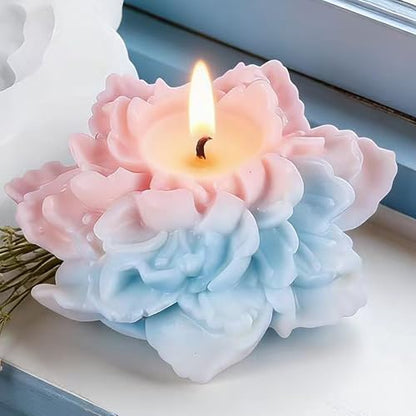 Tulip Flower Petal Mold - Cylinder Molds Silicone Wave Spiral Candle Mold - Silicone Resin Casting Molds for Candle & Resin & Soap Craft Supplies - color: xre-ZW-361