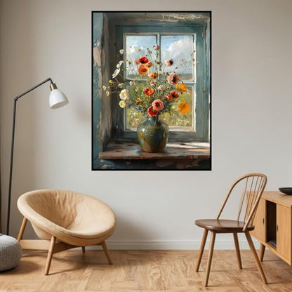 HHMATITS Flowers Diamond Art Kits for Adults 12x16inch - color: Flower