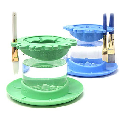 Ultimate Rinse Cup Paint Brush Cleaner, Mug (4 in), Green | Non-Spill Paint Water Cup & Brush Cleaner, Brush Holder, Squeegee Lips & Drip Tray, Acrylic, Watercolor, Art Supplies - color: Green, size: Mug