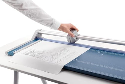 Dahle 556 Professional Rotary Trimmer, 37" Cut Length, 14 Sheet Capacity, Self-Sharpening, Dual Guide Bar, Automatic Clamp, German Engineered Paper Cutter - size: 37" Cut Length