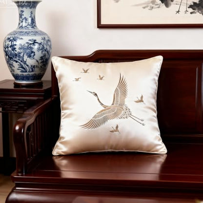 TIAMECH A4 Reusable Crane Stencil for Painting | Flying Bird Longevity Symbol Layering Template, DIY Wall Art, Furniture & Crafts (8.3x11.7inch) - style: Crane