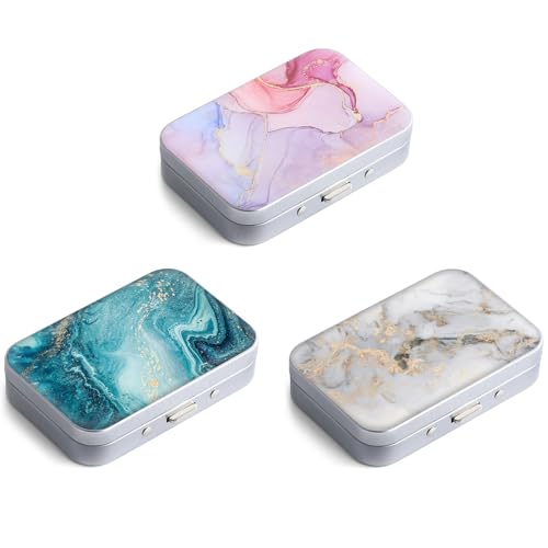 Dental Floss Portable Case, Easy to Store Floss Picks of Various Sizes, Portable Dental Floss Dispenser is Perfect for Travelling, Hotels, Dinners, Appointments.Marble 3 Piece - color: Marble 3 Piece-1