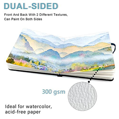 5x5 Watercolor Sketchbook,Mixed Media Pad,Travel Portable Drawing Journal - color: Bird