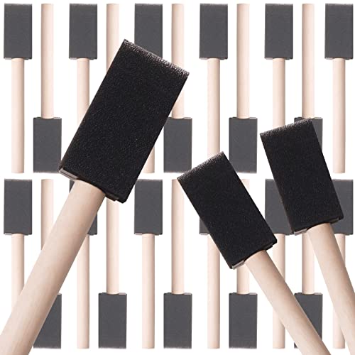 Foam Paint Brushes, 27 Pack, 1 Inch Sponge Brushes for Painting - size: 1 inch, 27 pack