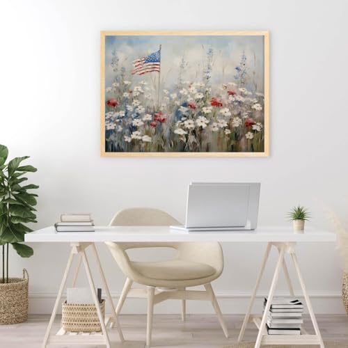 Diamond Art Kits for Adults,American flowers Diamond Painting Kits 12x16in | Diamond Painting Kit - Sparkling Full Drill Design Perfect for Home Decor, Holiday Gifting, And Relaxing Crafting 12x16inch - color: DP03799