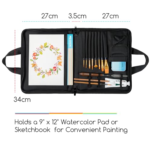 MEEDEN Portable Artist Sketch Bag: Large Capacity Travel Portfolio Case