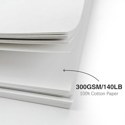 50 Pack Foldable Blank Watercolor Cards with Envelopes 4 x 6 Inch - size: 4x6" Cards*50