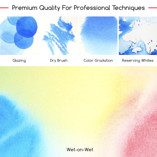 MEEDEN Professional Watercolor Paint Set: 24 Colors Semi-Moist Sets - color: 24 Colors