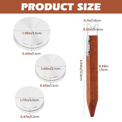 Pottery Trimming Tool, 6mm Clay Foot Trimmer with Red Sandalwood Handle