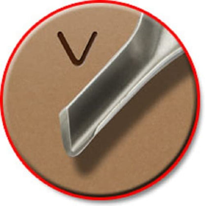 ESSDEE 0.5mm Linoleum Cutter Tool - No. 1 Size Lino Blades - High Carbon Steel - Pack of 5 - Made in UK