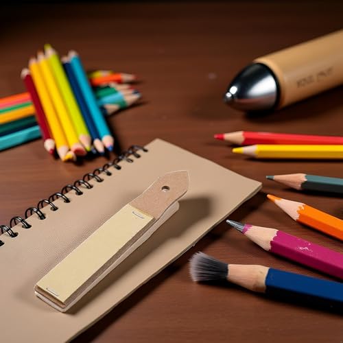 Brown Sandpaper Sharpener Sketch Pencil Sandpaper Pencil Sharpener Pointer Lead Pointer Art Drawing Tool for Adults,Teens,Artists Pencil Sharpeners