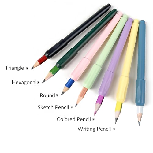 Art Set Bundle: 72 Premium Colored Pencils & 14 Macaron Pencil Extenders, Perfect for Adult Sketching, Writing and Art Drawing，Professional Art Supplies Set
