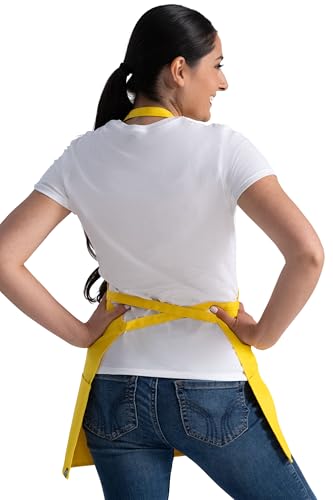 Chef Works Unisex Three Pocket Apron - color: Lemon