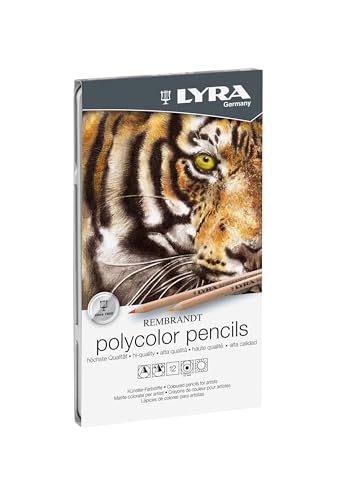 Lyra Rembrandt Polycolor Art Pencils, Set of 12 Pencils, Assorted Colors (2001120) - style: 12 Assorted Colors