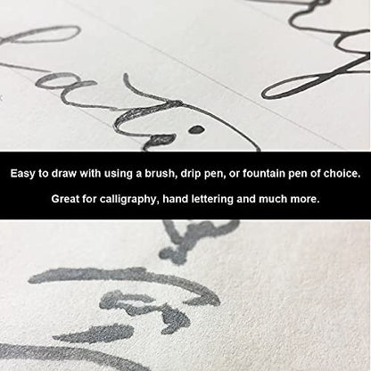 Kuretake Painting Ink, for dip Pen, Brush, Liquid, Paste, Artist, Non Toxic Paints, Illustration, Lettering, Drawing, Writing, Made in Japan (Graphite)