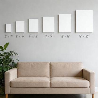 MEEDEN Canvas Boards for Painting White: 5"x7" 100% Cotton Canvas 24 Pack - size: 5"x7"