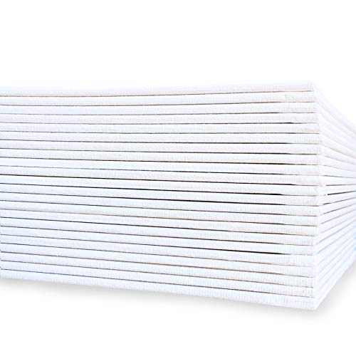 milo Canvas Flat Panel Boards for Painting, 8x10 inch, 24 Pack, White - size: 8"x10" Pack of 24