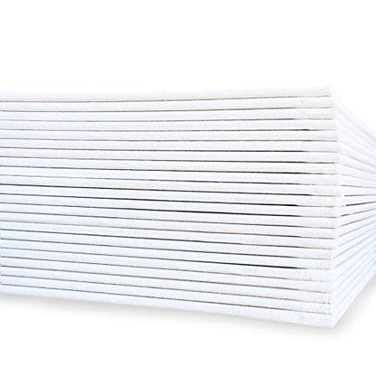 milo Canvas Flat Panel Boards for Painting, 8x10 inch, 24 Pack, White - size: 8"x10" Pack of 24