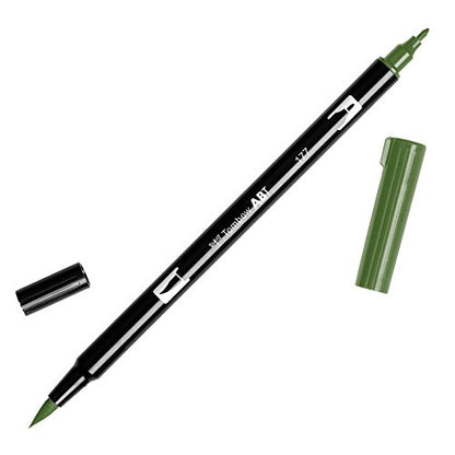 Tombow Dual Brush Pen, ABT, No. 177 (AB-T177) - color: 177 Dark Jade