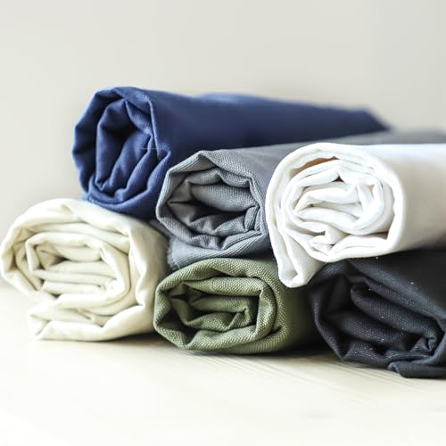 Simple&opulence Canvas Fabric by the Yard, 59'' Wide, Premium Natural Cotton Duck Canvas Fabric for Crafts, Upholstery, Home Decor, Sewing DIY Cloth (Army Green,1 Yard) - color: Army Green, size: 1 Yard (36"x59")